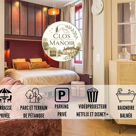 Le Clos Du Manoir - Balneo & Nature 아파트